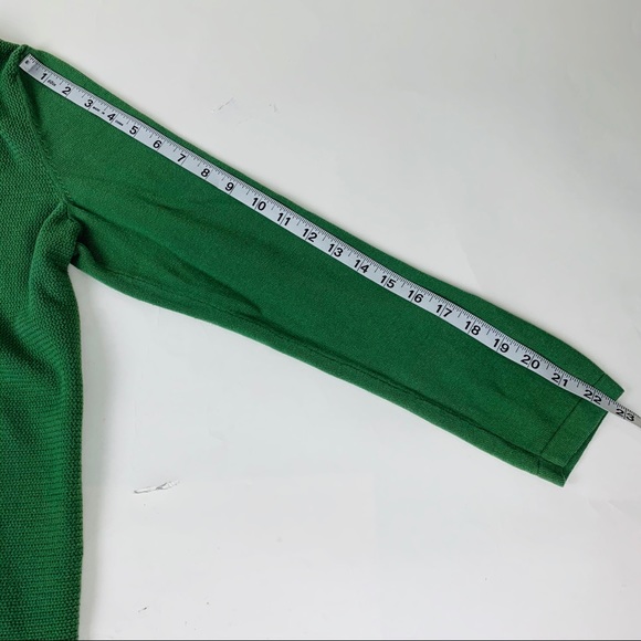 Talbots Blouse/Sweater-LongSleeves.Green. Size Med - Picture 5 of 6